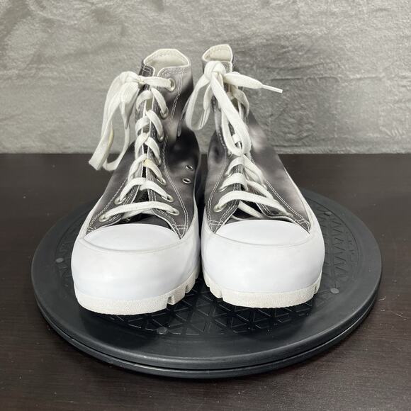 Converse Womens Sz 8 Chuck Taylor AS Lugged MC Washed Gray Tie Dye HighTop Shoes - Picture 2 of 10